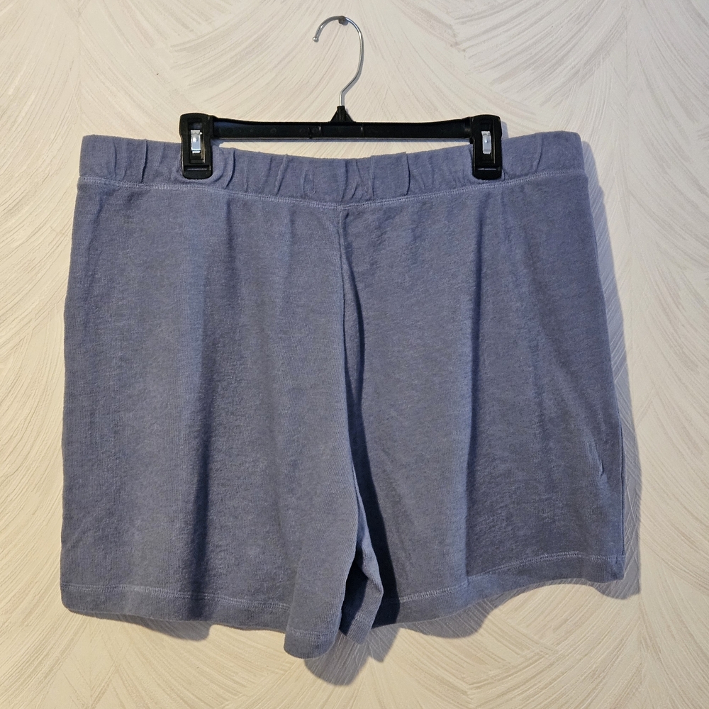 Koolaburra Women's Athletic Knit Shorts in Dusty Blue XL - Picture 5 of 5